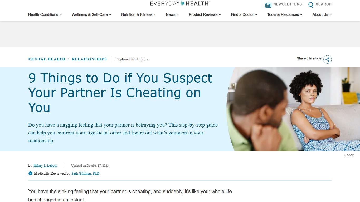 9 Things to Do if You Suspect Your Partner Is Cheating on You | Everyday Health